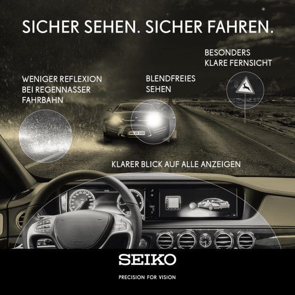 Darstellung der DRIVE-Gläser von SEIKO